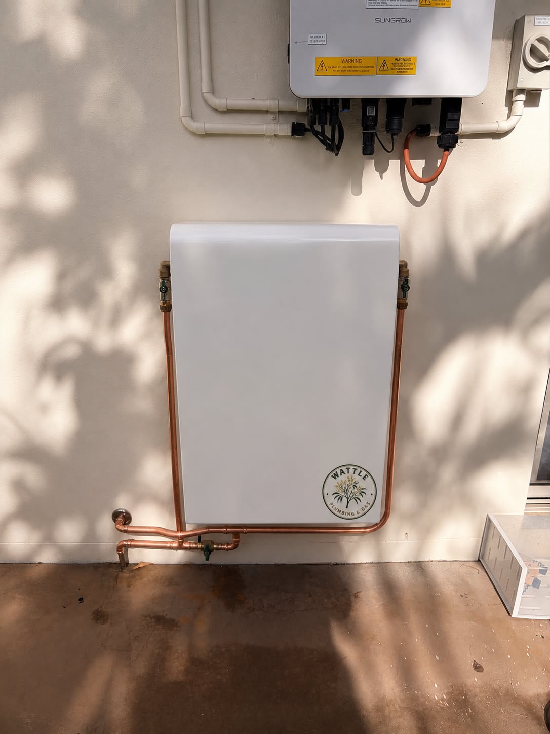 Whole house water filter installed at a Buderim home